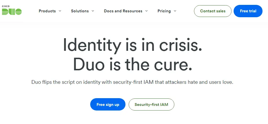 Duo Security zero-trust MFA dashboard showing device trust and authentication activity